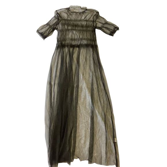 Tulle Shirred Maxi Dress - Picture 4 of 8